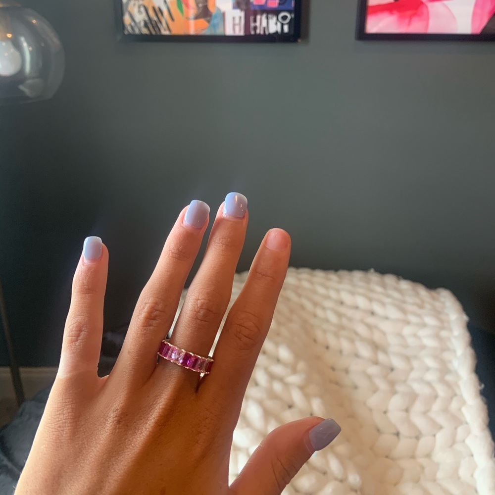 Multi color pink ring
